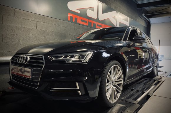 Garage pour augmenter la puissance du moteur d'une Audi A4 2.0 TFSI 252 à Lyon