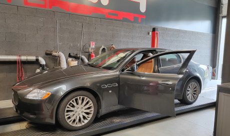 Transformation éthanol E85 sur une Maserati Quattroporte à Lyon