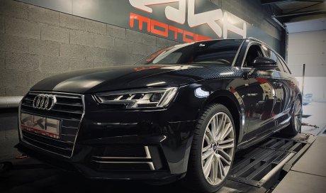 Garage pour augmenter la puissance du moteur d'une Audi A4 2.0 TFSI 252 à Lyon