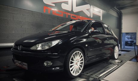 Garage pour conversion flexfuel éthanol sur une Peugeot 206 RC à Lyon